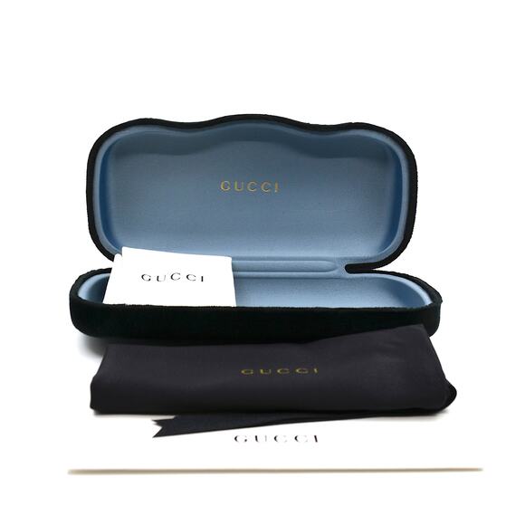 NEW GUCCI GG0572O 009 BLACK/GREY AUTHENTIC EYEGLASSES FRAME - Picture 10 of 10